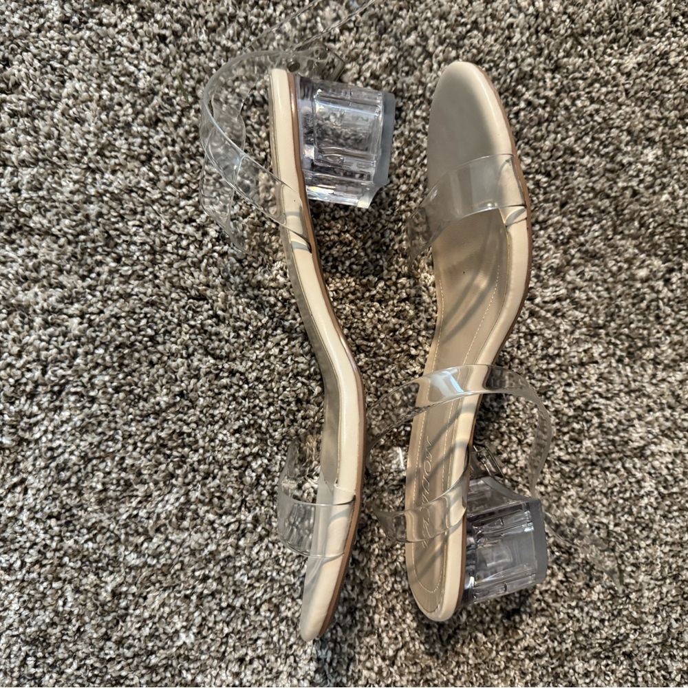 Elegant Clear Strap Heels